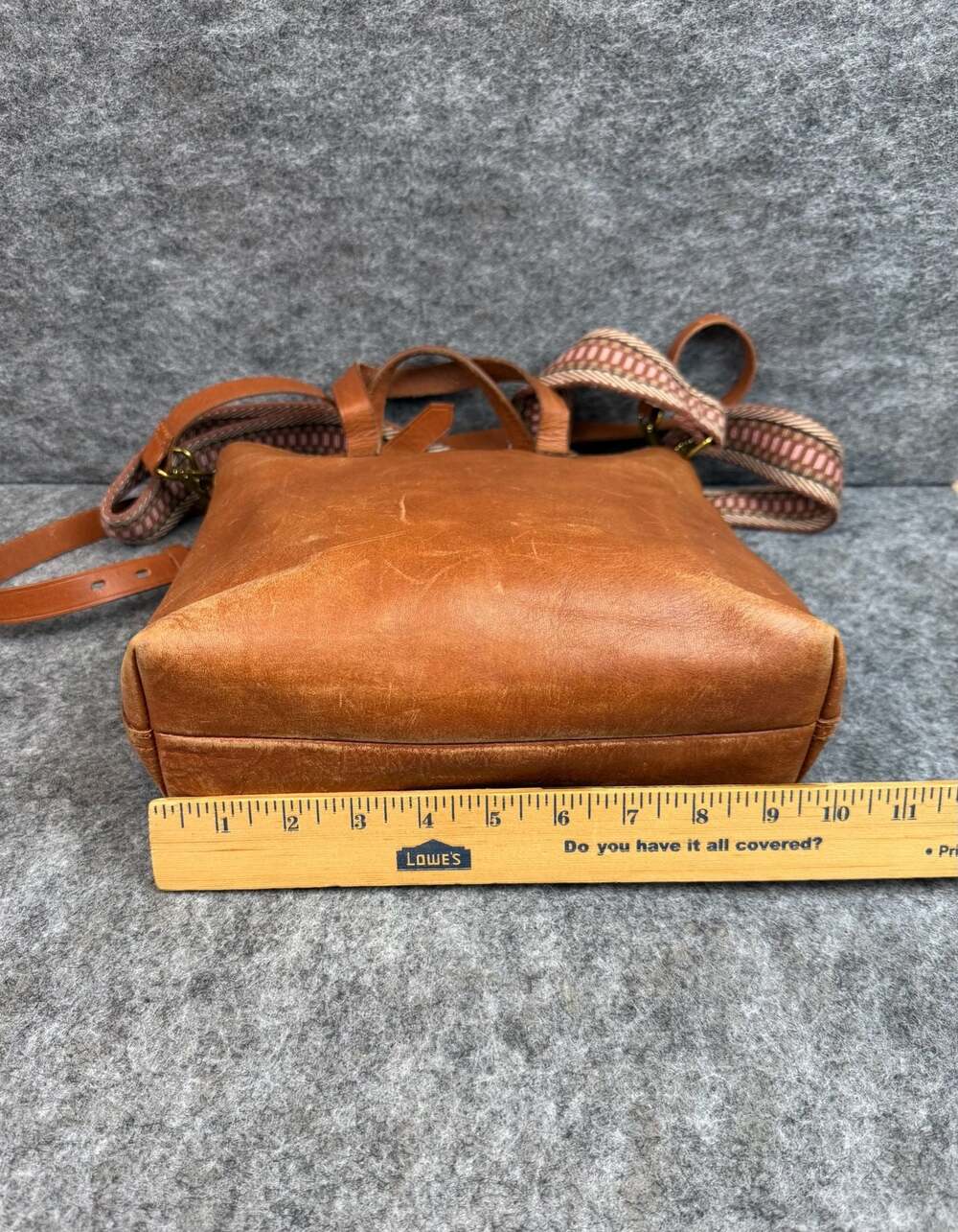 Madewell The Zip-Top Transport Crossbody Bag in English Saddle Leather - Picture 4 of 8